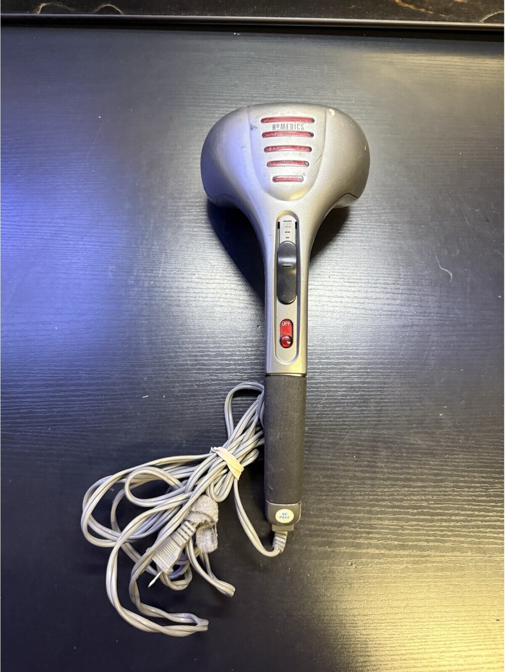 Homedics PA-100HA Hand Held Adjustable Percussion Massager With Heat Tested Work